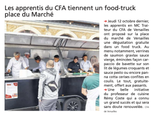Food truck article courier des yvelines