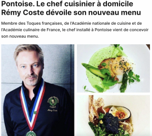 Pontoise. Le chef cuisinier à domicile Rémy Coste dévoile son nouveau menu
