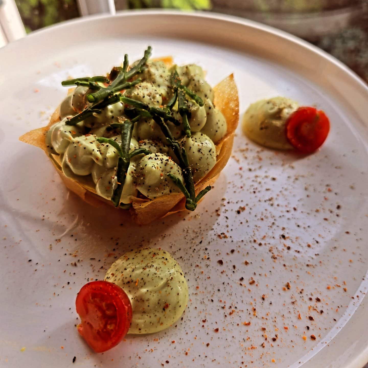 Plat gastronomique signature Chef Rémy Coste