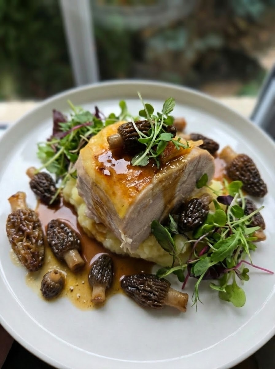 Chef gastronomique en cuisine